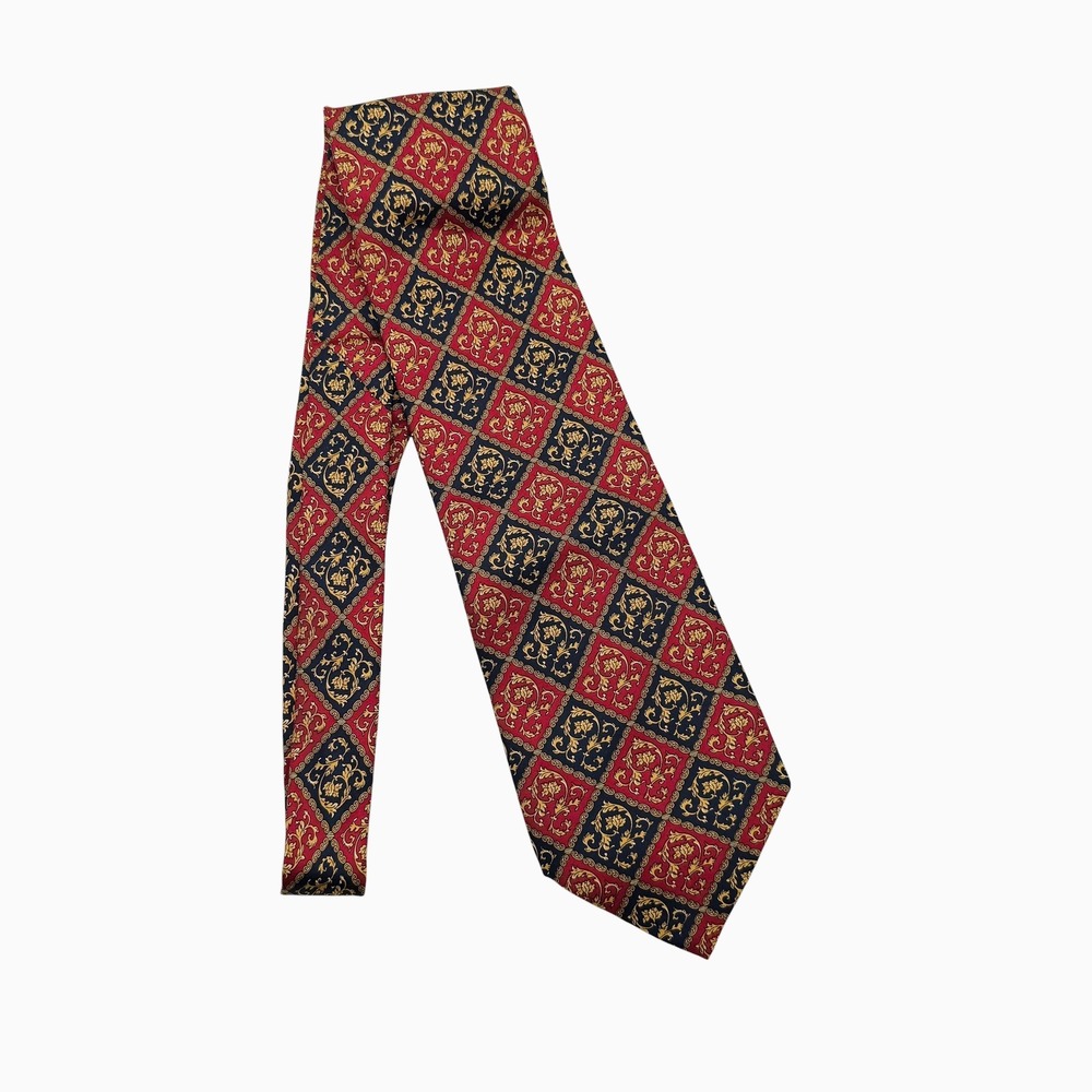 Designer Silk Tie Lot 5pc Hermes Fendi Paolo Gucci Vintage Baroque Equestrian - Picture 2 of 13